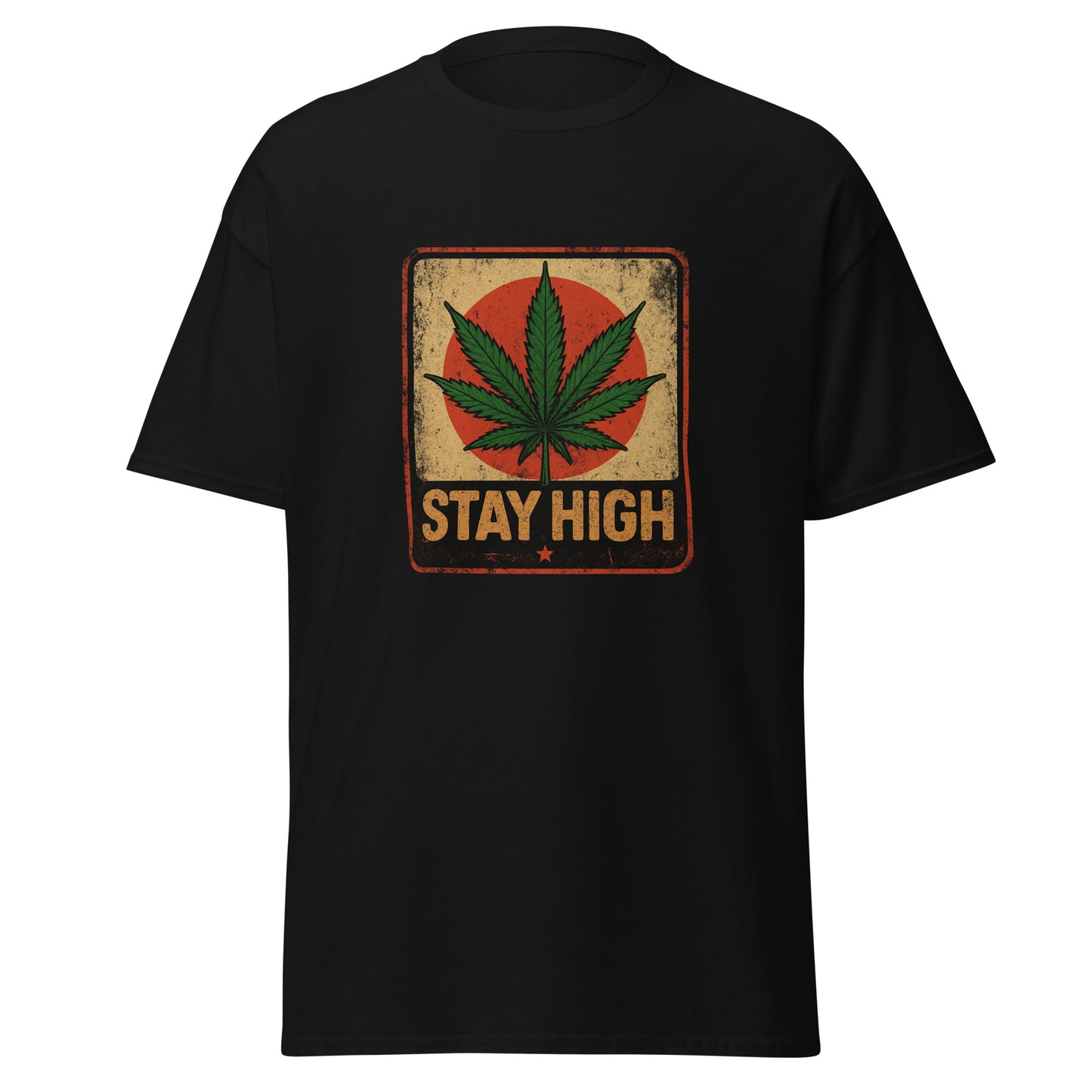 Weed Shirt - Skater Shirt in schwarz für männer