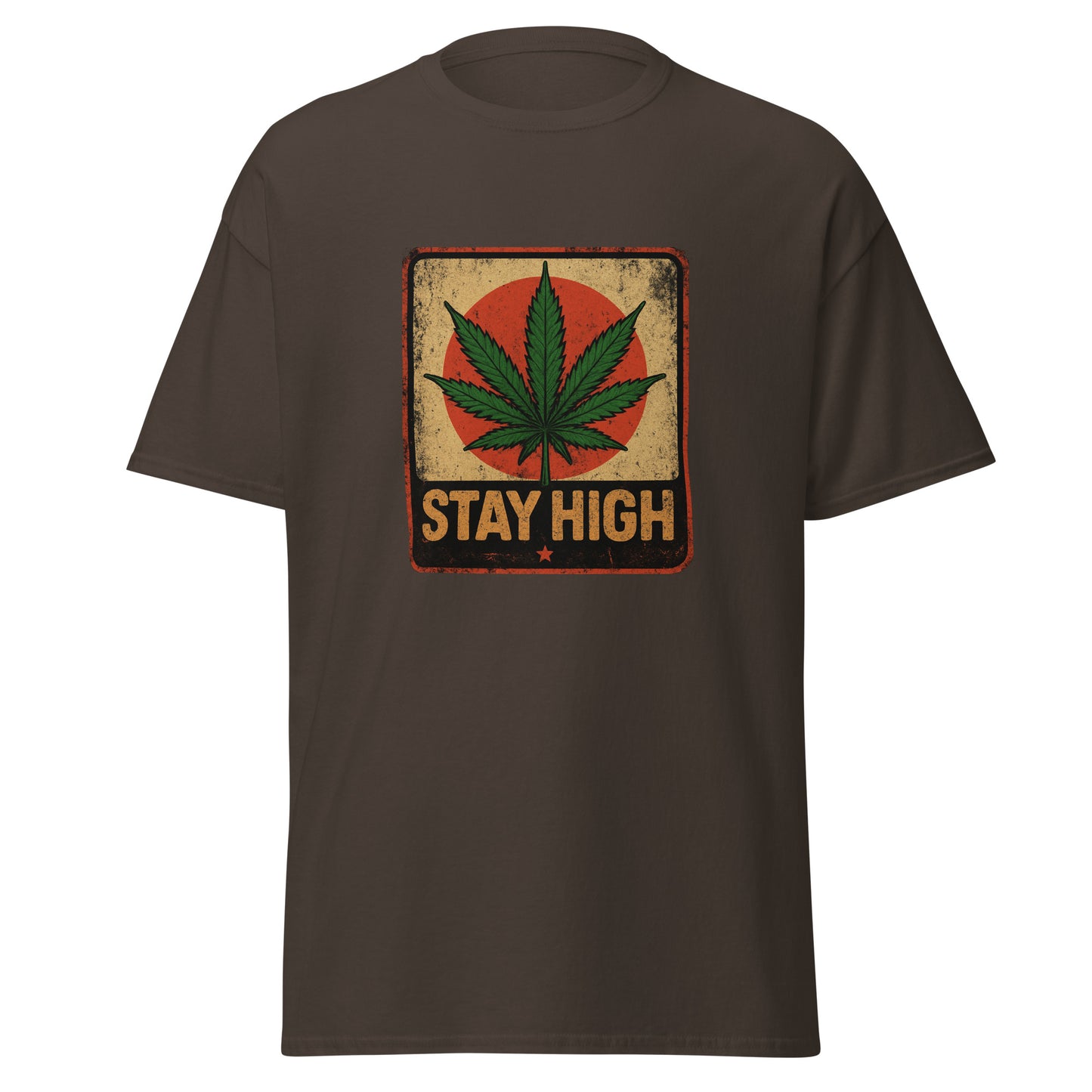 Weed Shirt - Skater Shirt in grau für männer