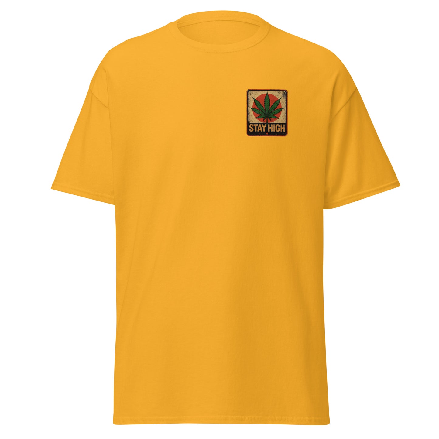 Weed Shirt - Skater Shirt in gelb
