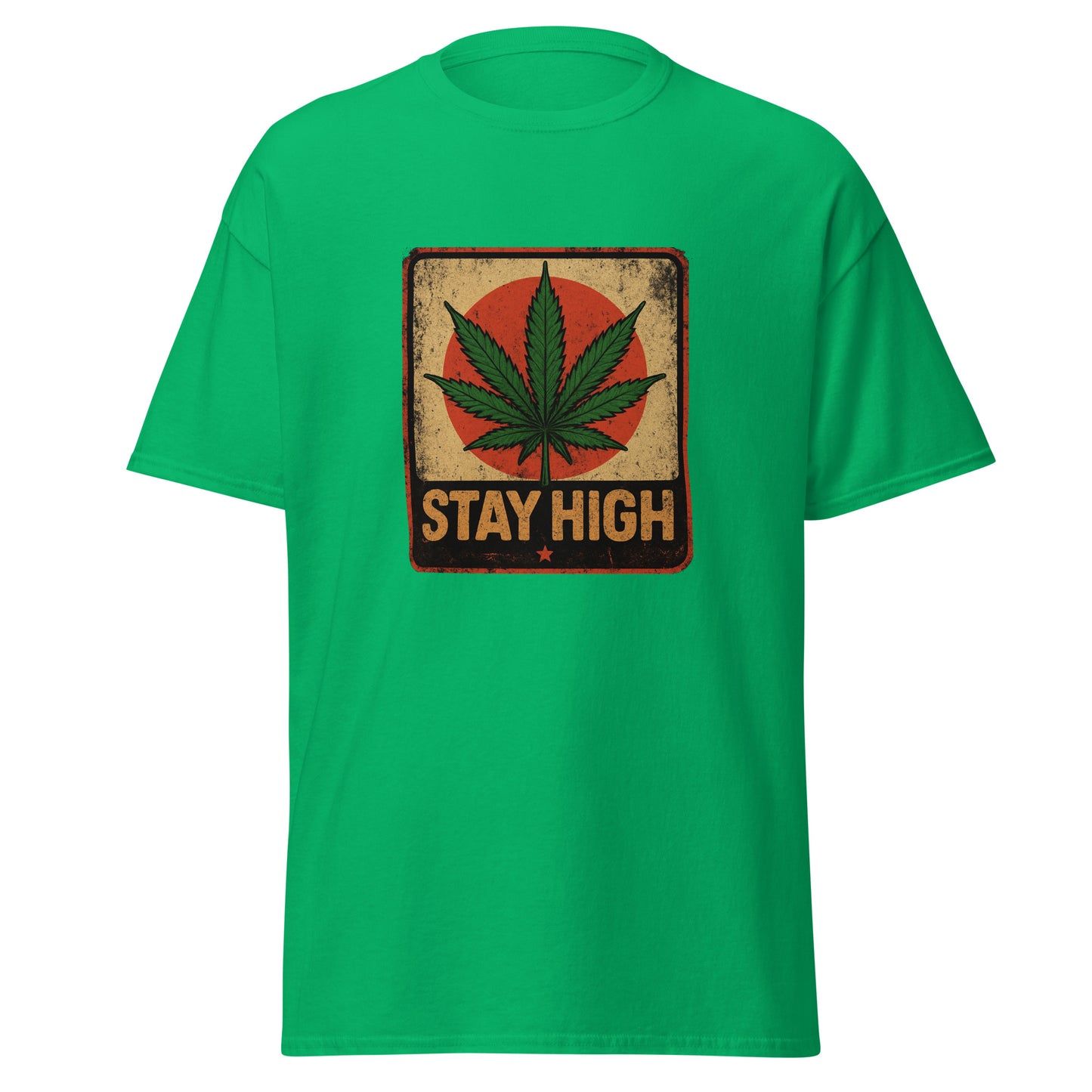 Weed Shirt - Skater Shirt in grün für männer