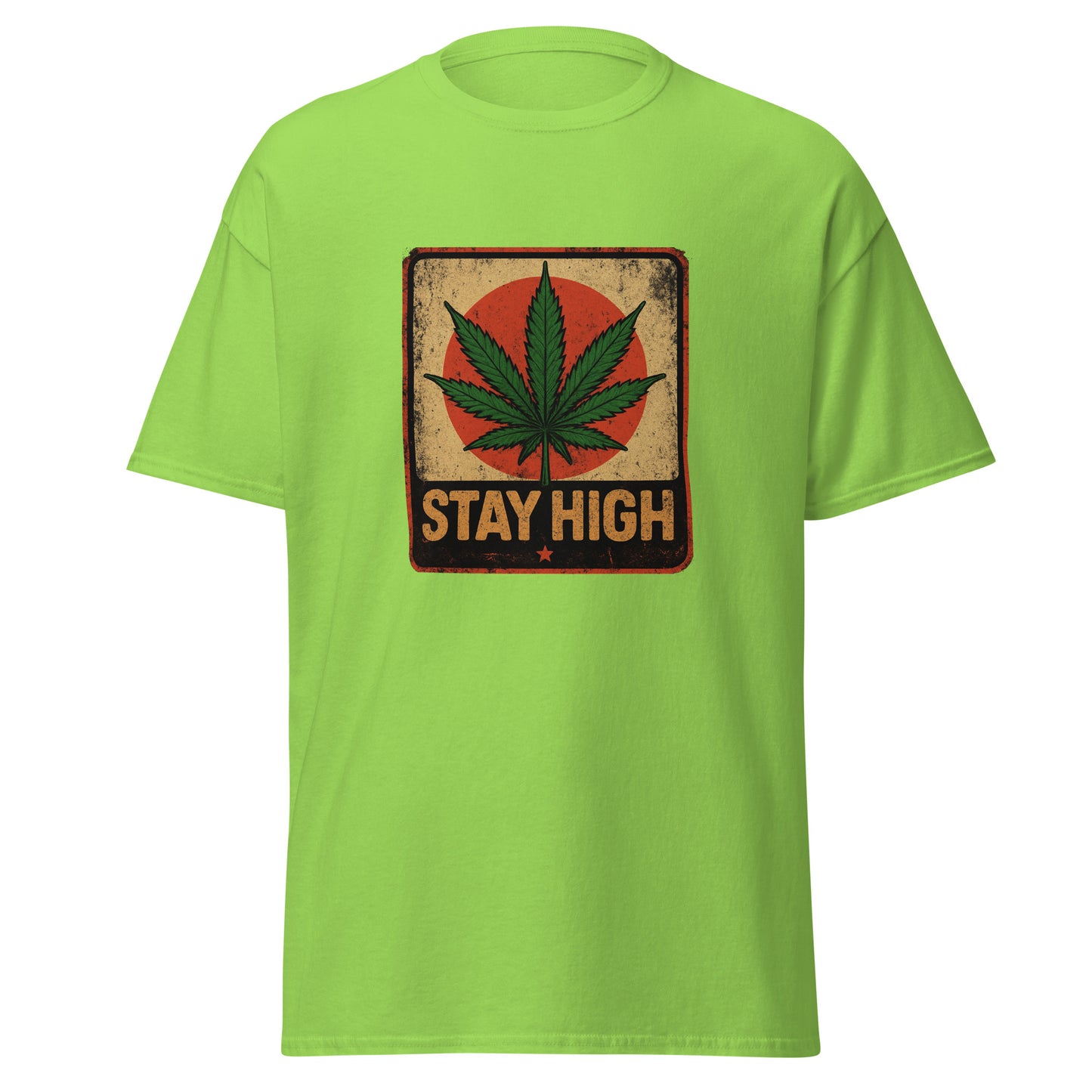 Weed Shirt - Skater Shirt in grün für männer