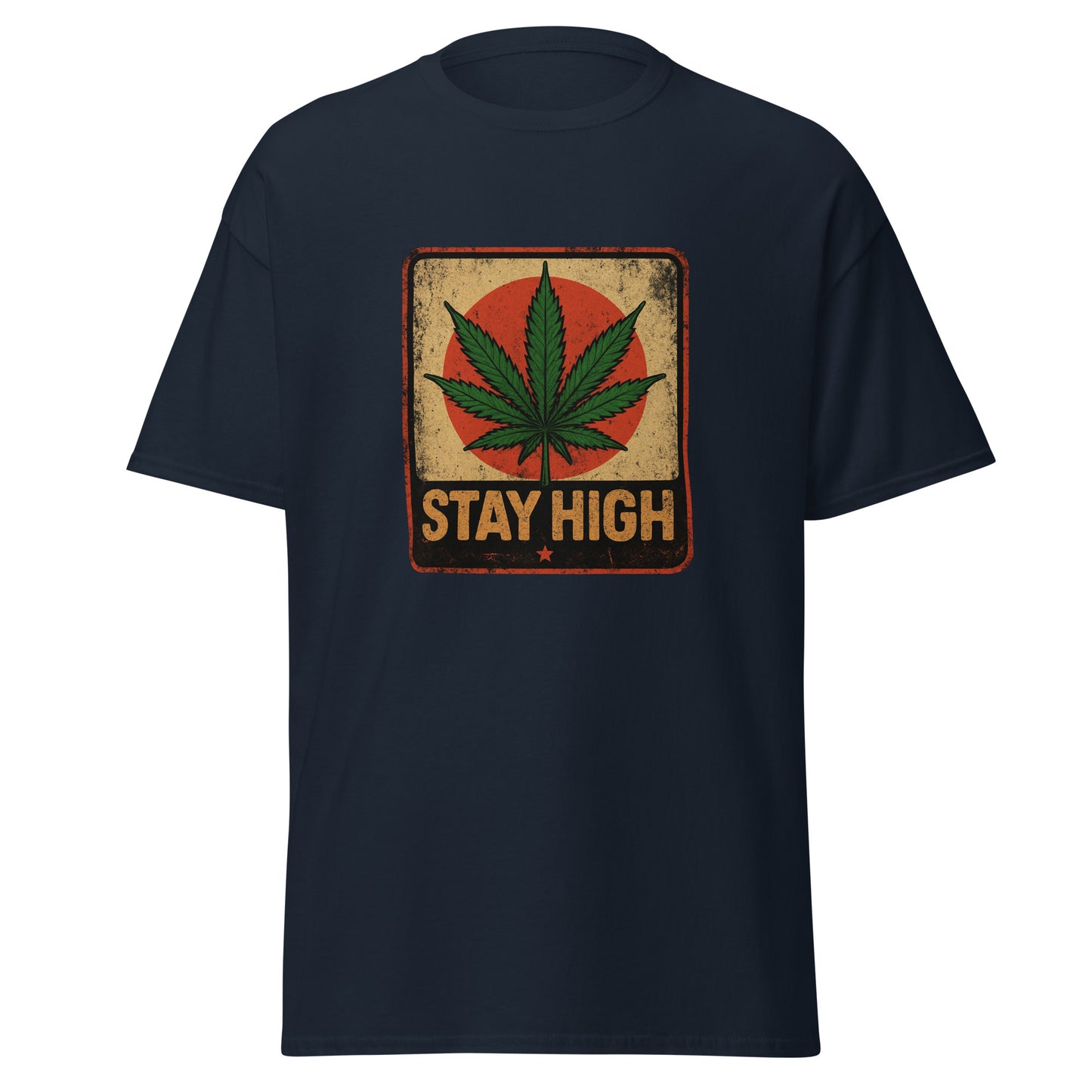 Weed Shirt - Skater Shirt in blau für männer