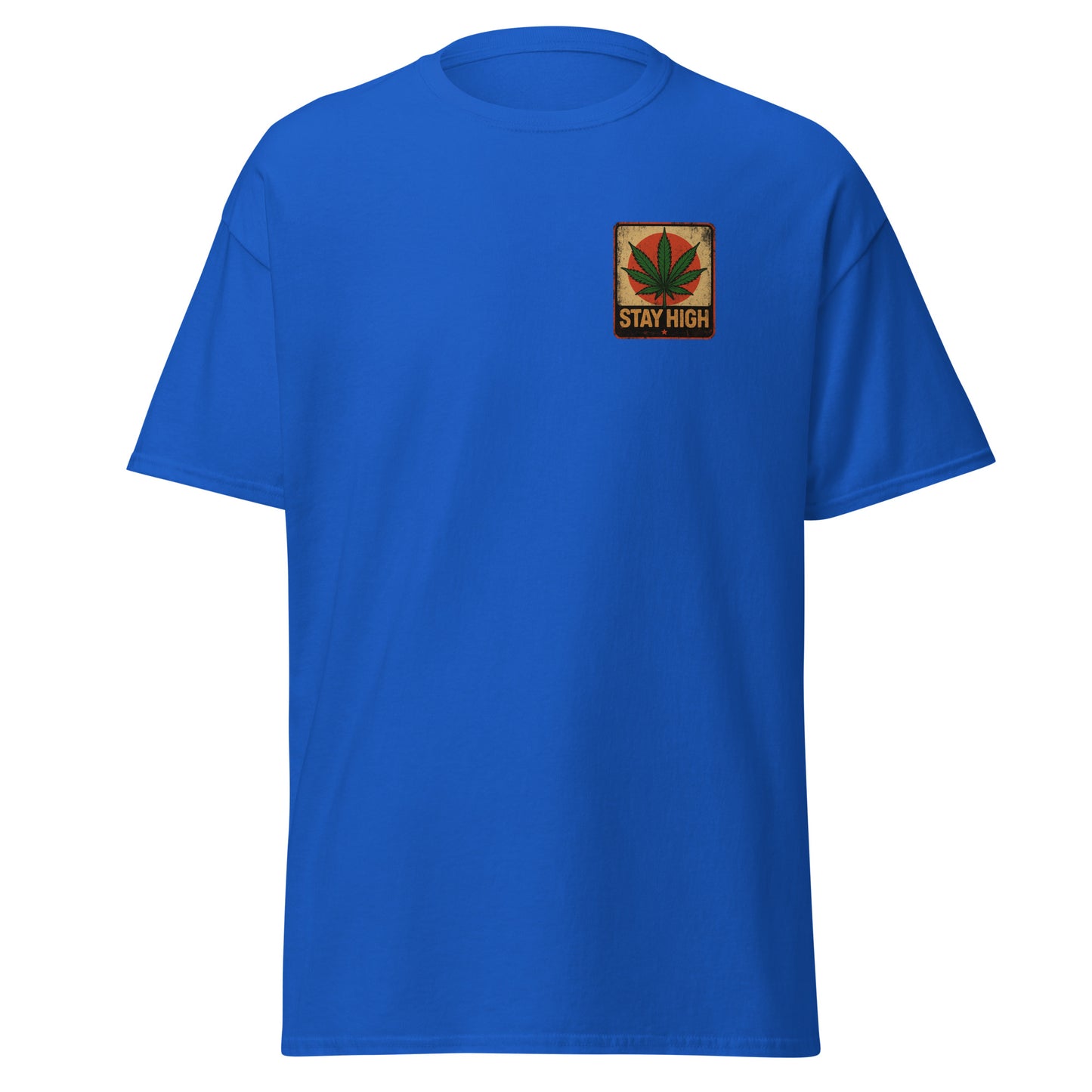 Weed Shirt - Skater Shirt in blau