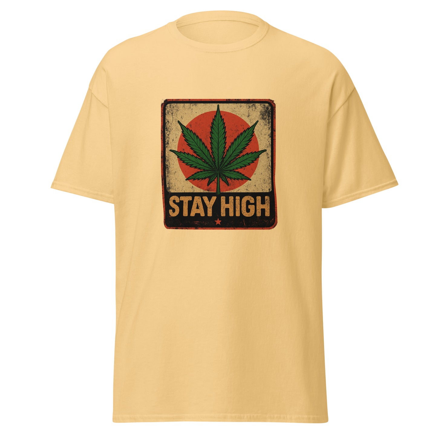 Weed Shirt - Skater Shirt in sand für männer