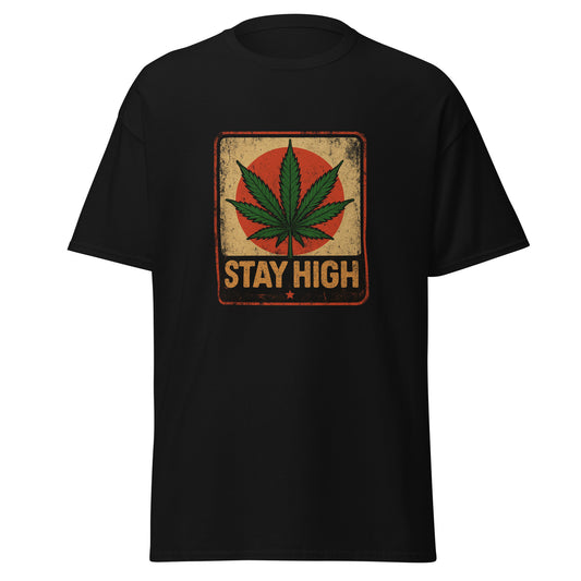 Weed Shirt - Skater Shirt in schwarz für männer